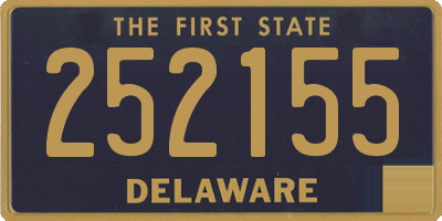 DE license plate 252155