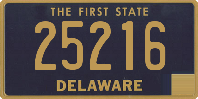 DE license plate 25216