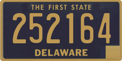 DE license plate 252164