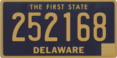 DE license plate 252168