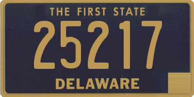 DE license plate 25217