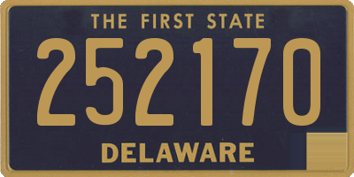 DE license plate 252170