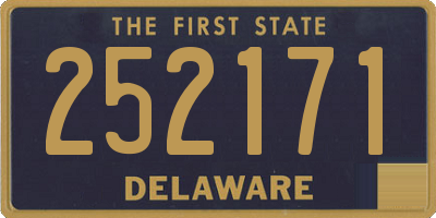 DE license plate 252171