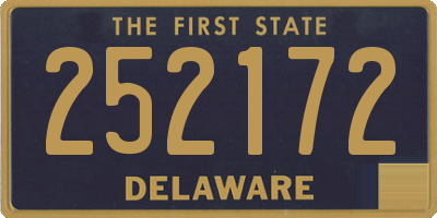 DE license plate 252172