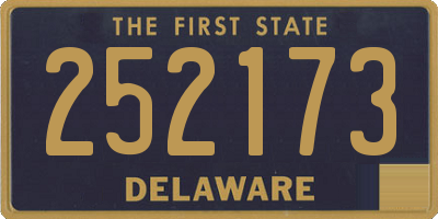 DE license plate 252173