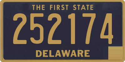 DE license plate 252174