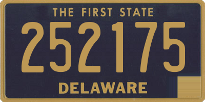 DE license plate 252175