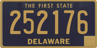 DE license plate 252176