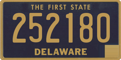 DE license plate 252180