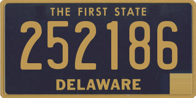 DE license plate 252186