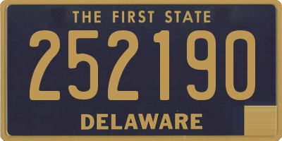 DE license plate 252190