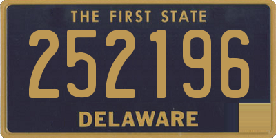 DE license plate 252196