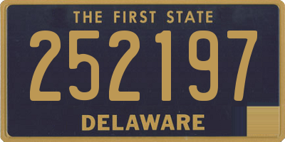 DE license plate 252197