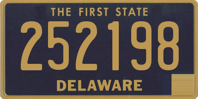 DE license plate 252198
