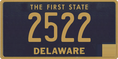 DE license plate 2522