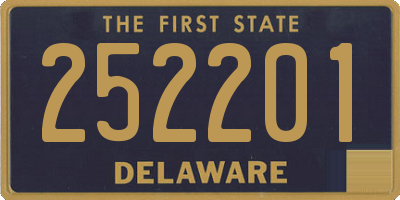 DE license plate 252201