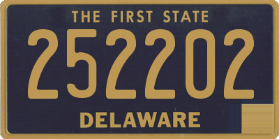 DE license plate 252202