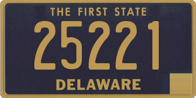 DE license plate 25221