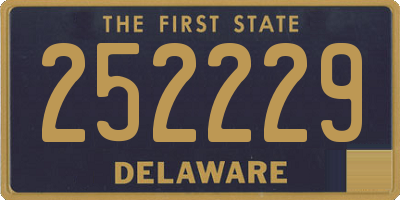 DE license plate 252229