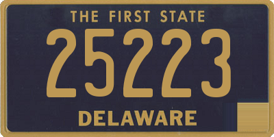 DE license plate 25223