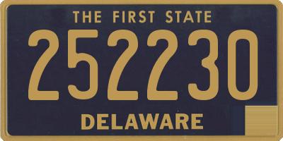 DE license plate 252230
