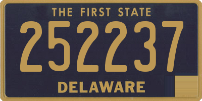 DE license plate 252237