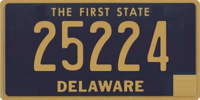 DE license plate 25224