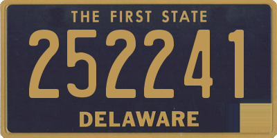 DE license plate 252241