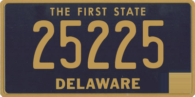 DE license plate 25225