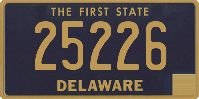 DE license plate 25226