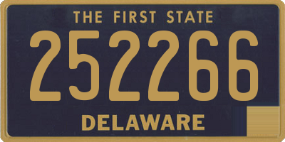 DE license plate 252266