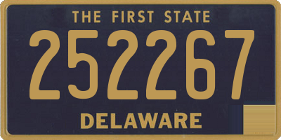 DE license plate 252267