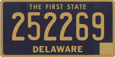 DE license plate 252269