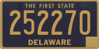 DE license plate 252270