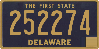 DE license plate 252274