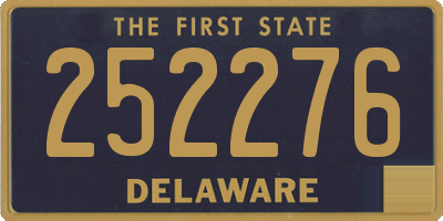 DE license plate 252276