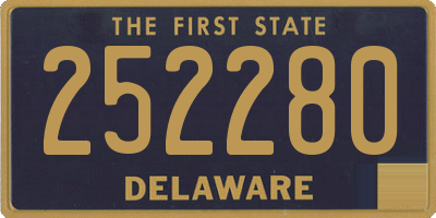 DE license plate 252280