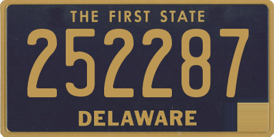 DE license plate 252287