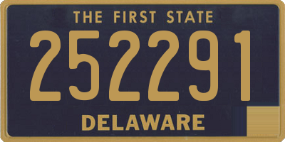 DE license plate 252291