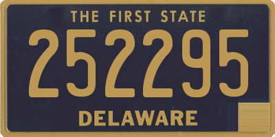 DE license plate 252295