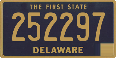DE license plate 252297