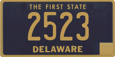 DE license plate 2523