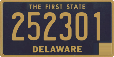 DE license plate 252301