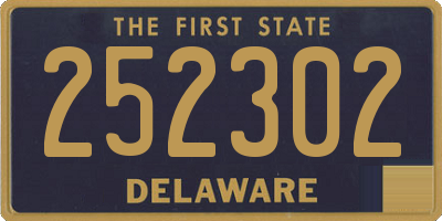 DE license plate 252302