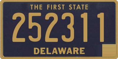 DE license plate 252311