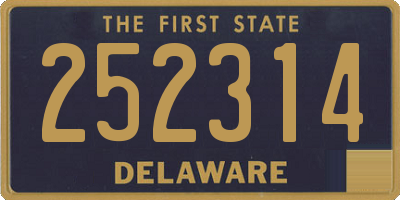 DE license plate 252314