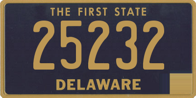 DE license plate 25232