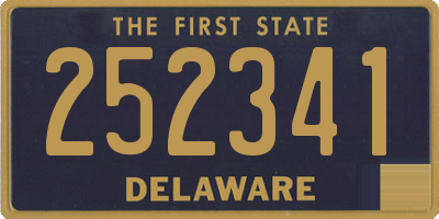 DE license plate 252341