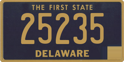 DE license plate 25235