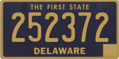 DE license plate 252372